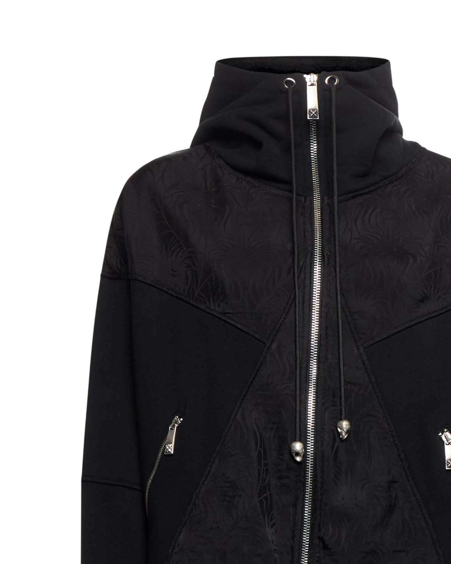 Giacca con Cappuccio e Zip Frontale Felpa