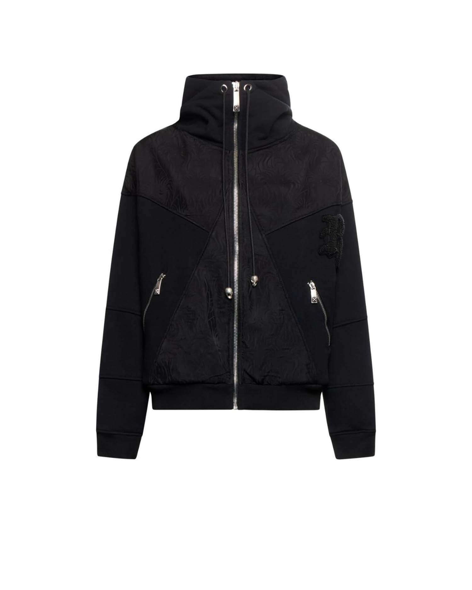 Giacca con Cappuccio e Zip Frontale Felpa