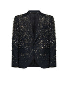 Giacca dal design ricercato con dettagli luminosi Blazer