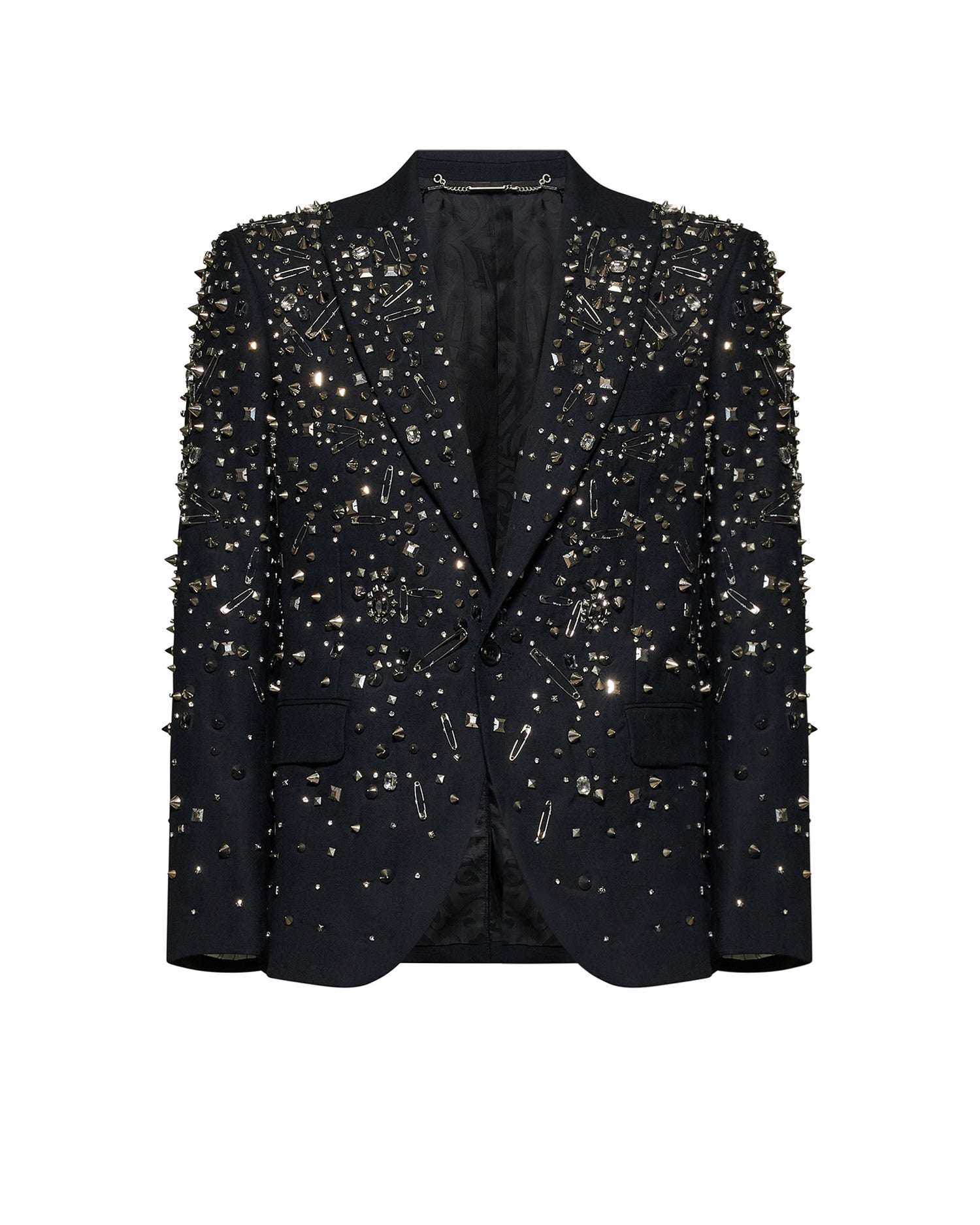 Giacca dal design ricercato con dettagli luminosi Blazer