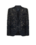 Giacca dal design ricercato con dettagli luminosi Blazer