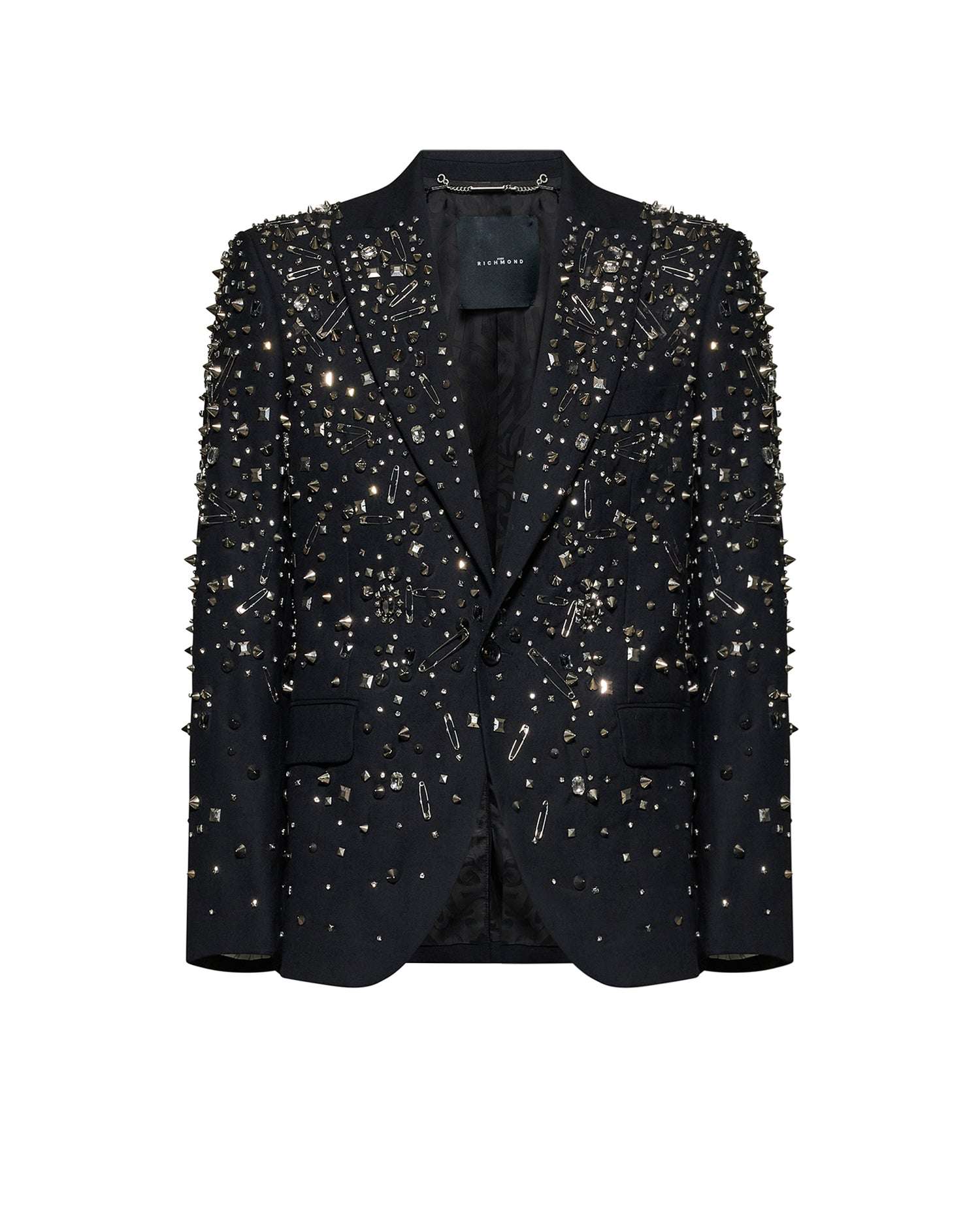 Giacca dal design ricercato con dettagli luminosi Blazer