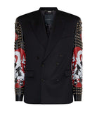 Giacca doppiopetto con maniche decorate GIACCA