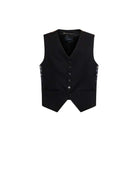 Waistcoat with decorative print and tailored cut. Outerwear