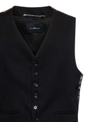 Waistcoat with decorative print and tailored cut. Outerwear