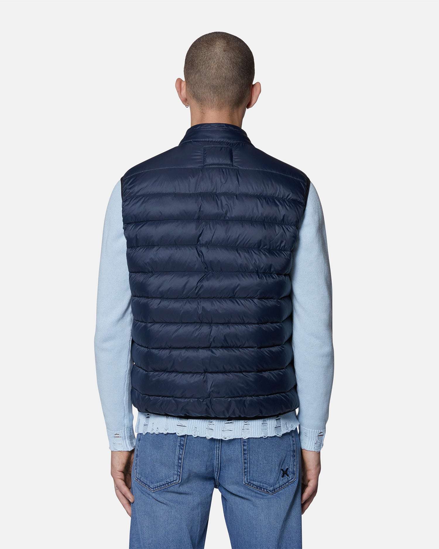 Gilet imbottito con chiusura a zip e dettagli funzionali Capospalla