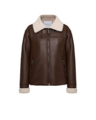 Biker jacket with faux fur collar Outerwear