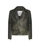 Biker jacket with asymmetric zip and pockets Outerwear