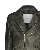 Biker jacket with asymmetric zip and pockets Outerwear