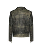 Biker jacket with asymmetric zip and pockets Outerwear