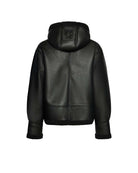 Short jacket with central zip and collar with buckle Outerwear