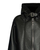 Short jacket with central zip and collar with buckle Outerwear