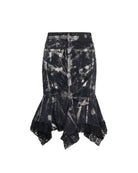 Gonna Longuette con Orlo Asimmetrico Gonna