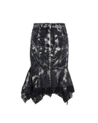 Gonna Longuette con Orlo Asimmetrico Gonna