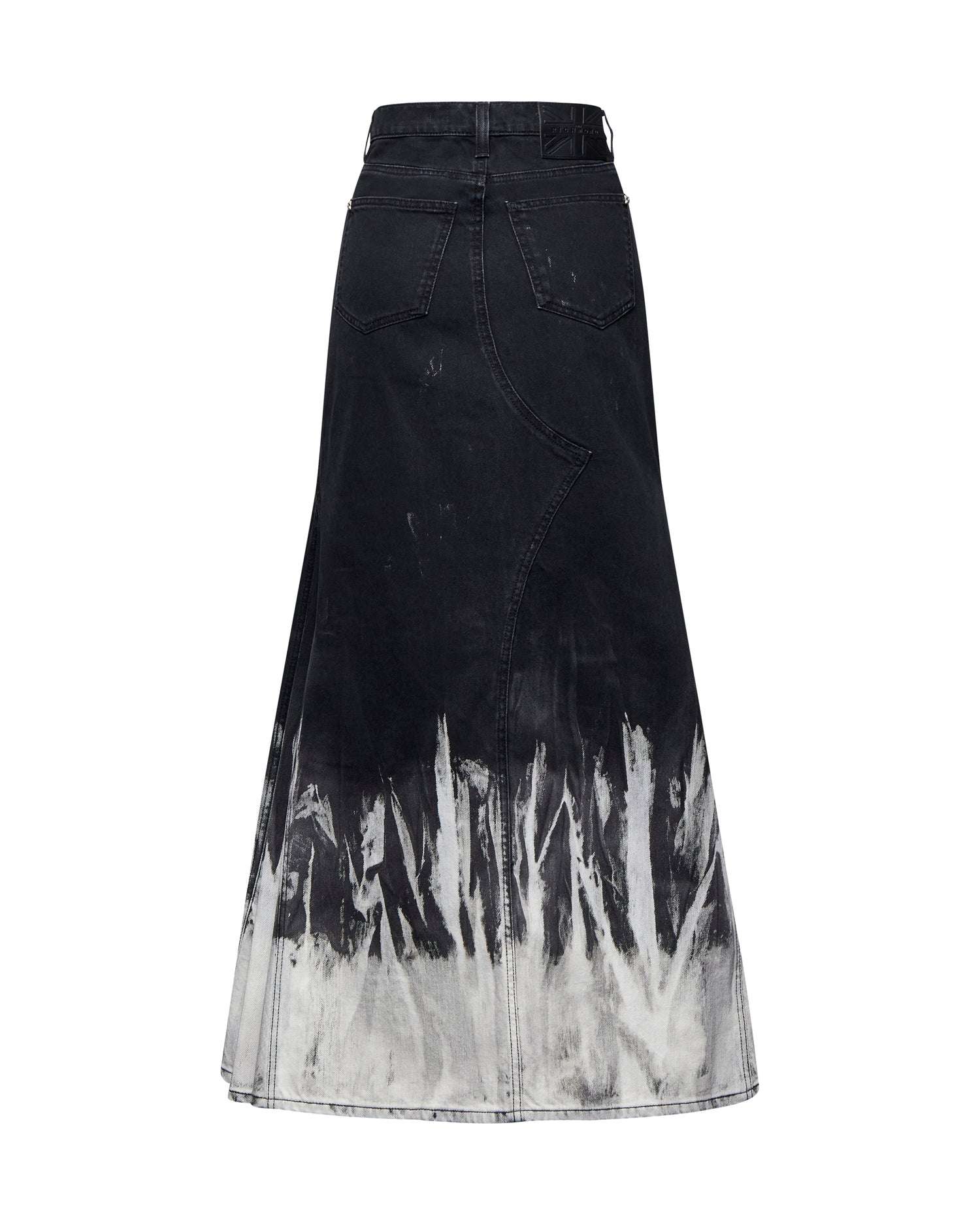 Gonna lunga con spacco ed effetto sfumato Gonna