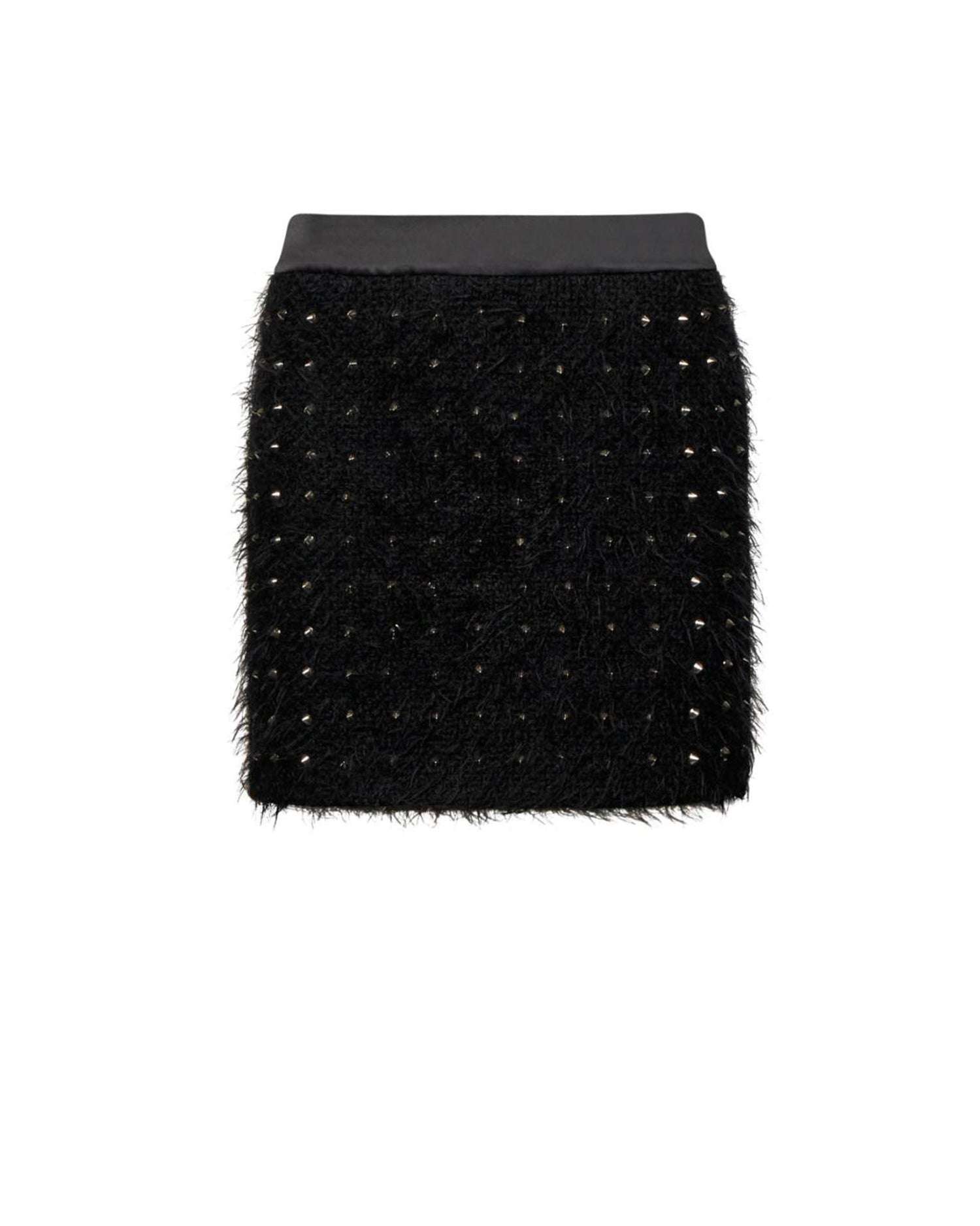 Gonna Mini con Lavorazione a Rete Gonna