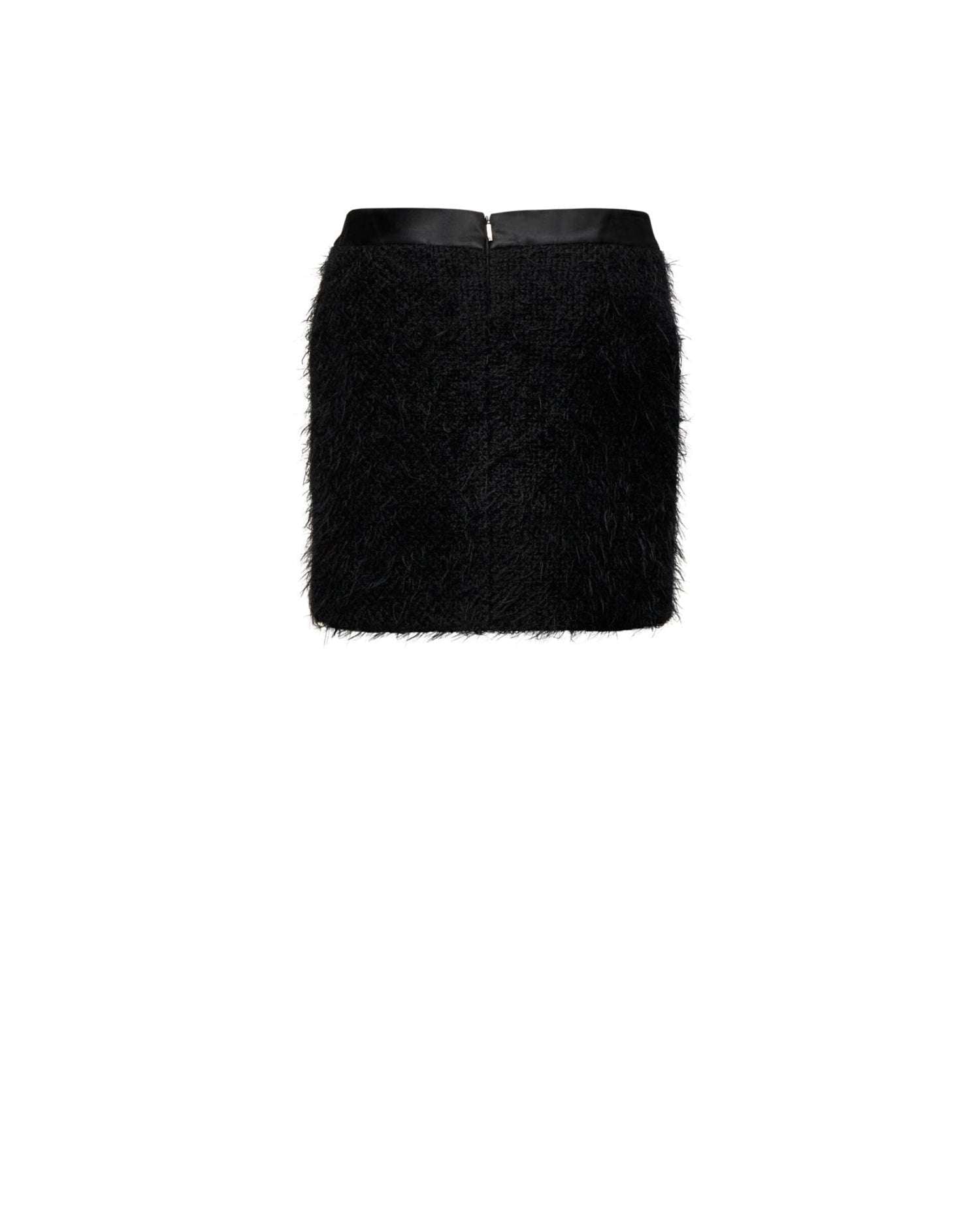 Gonna Mini con Lavorazione a Rete Gonna