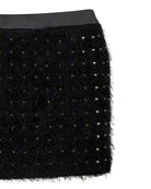 Gonna Mini con Lavorazione a Rete Gonna