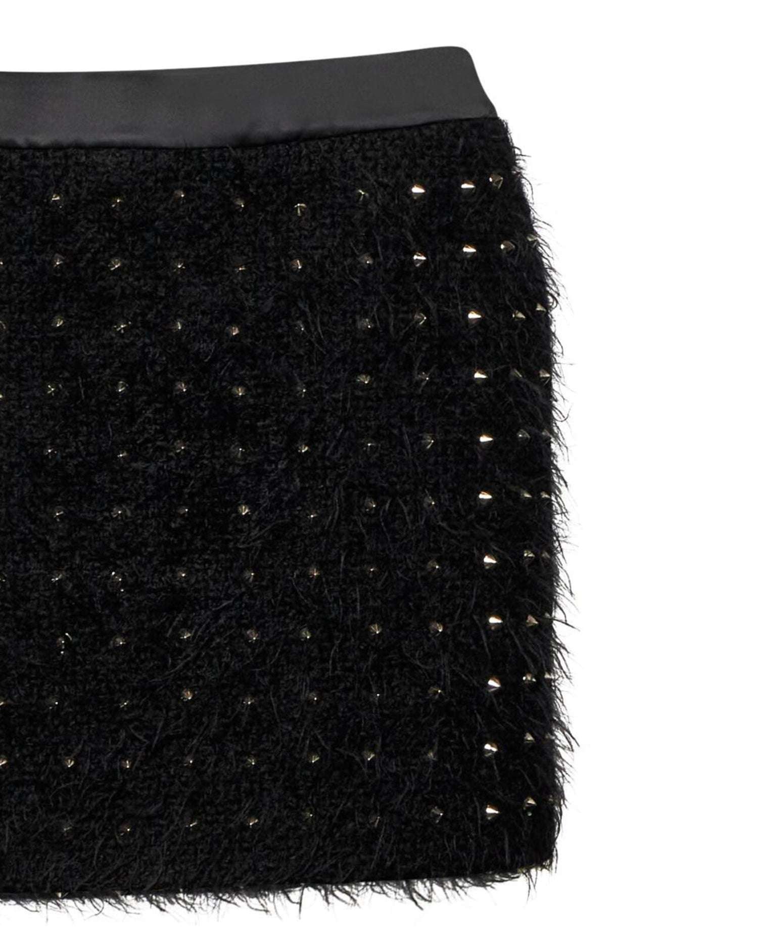 Gonna Mini con Lavorazione a Rete Gonna