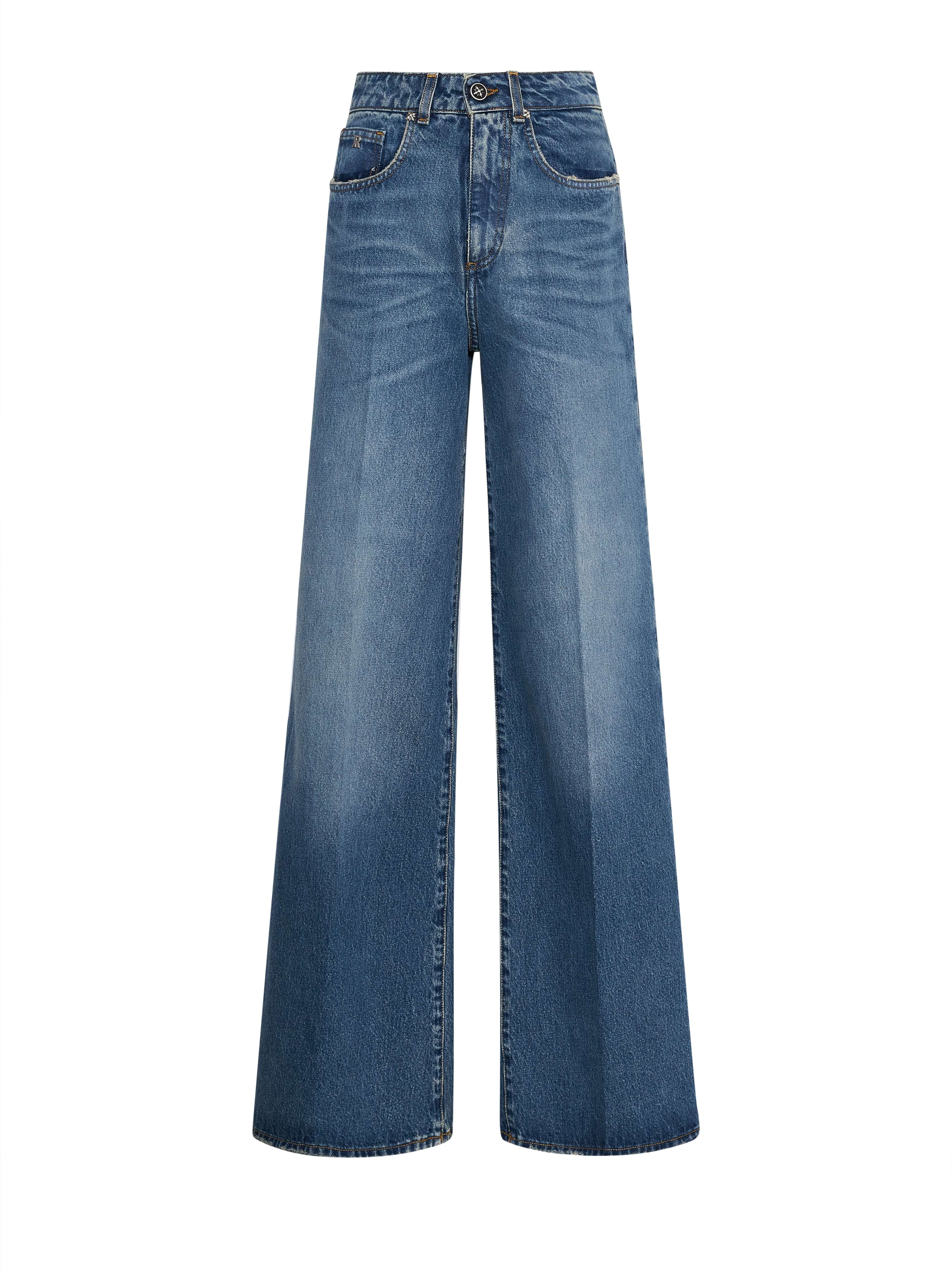 Jeans a gamba ampia con design essenziale JEANS