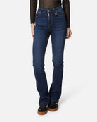 Jeans a vita alta bootcut blu scuro Jeans