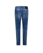 Five pocket jeans with studded profiles Jeans