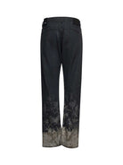 Jeans con effetto sfumato e trattamento a contrasto sul fondo Jeans