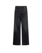 Jeans Dritti con Dettagli Laterali Jeans