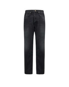 Jeans dritti in denim scuro Jeans