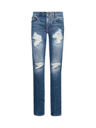 Jeans iconici con lettering &amp;ldquo;RICH&amp;rdquo; sul retro Jeans