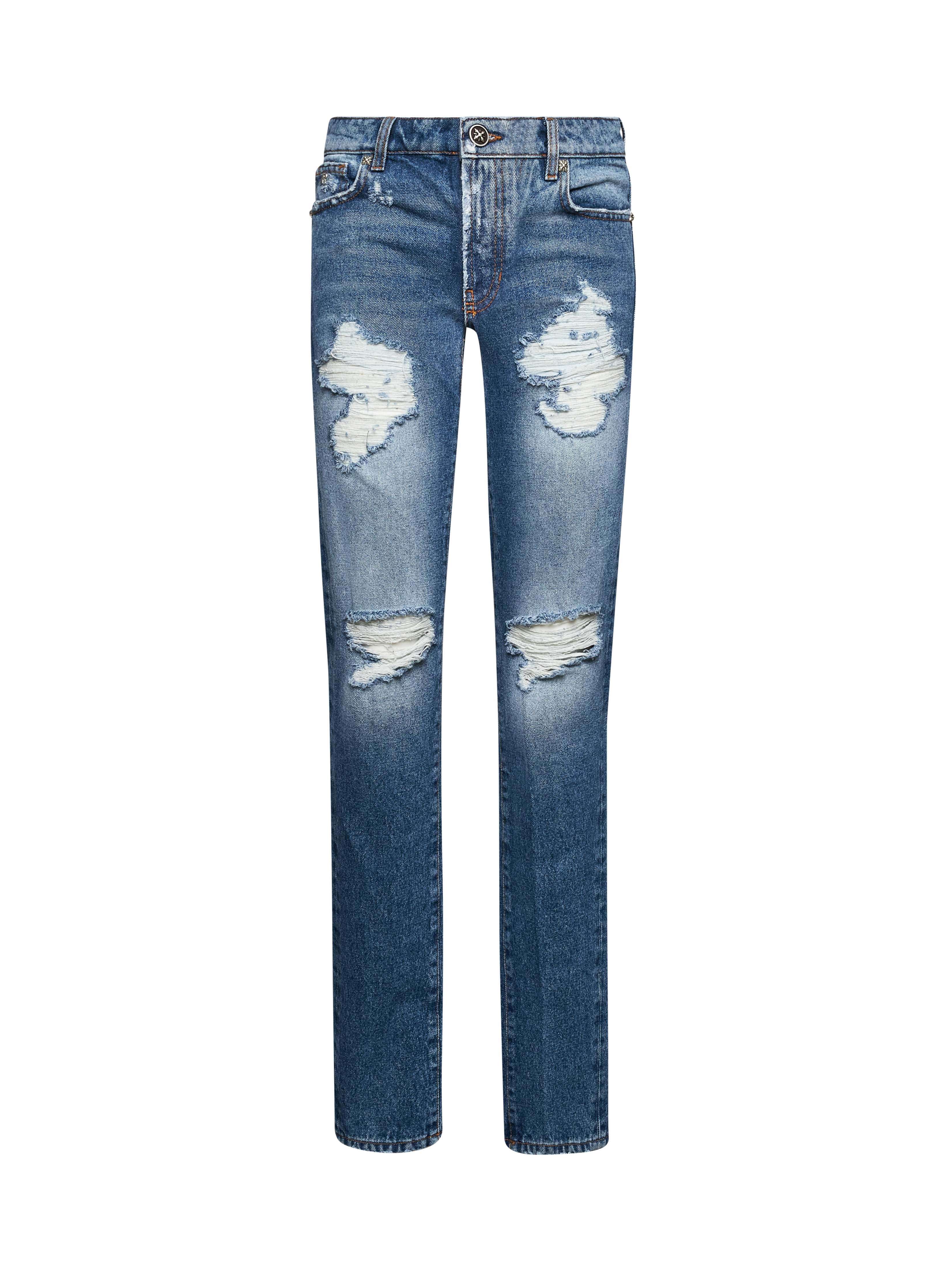 Jeans iconici con lettering &amp;ldquo;RICH&amp;rdquo; sul retro Jeans