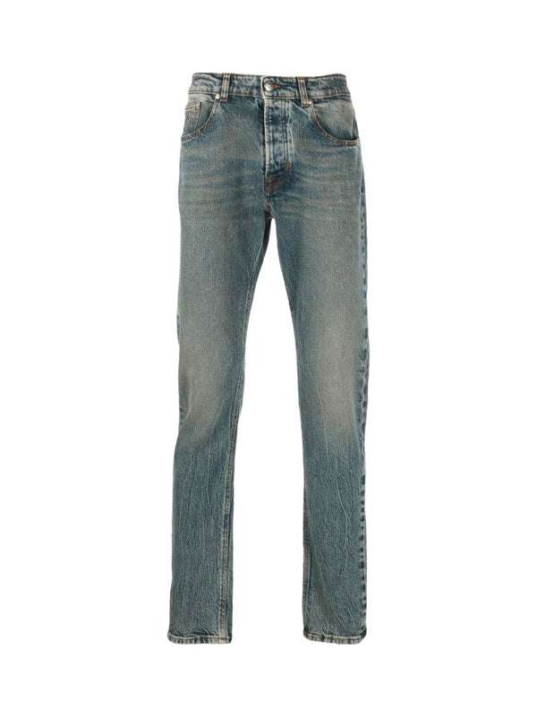 Jeans slim con effetto slavato Jeans