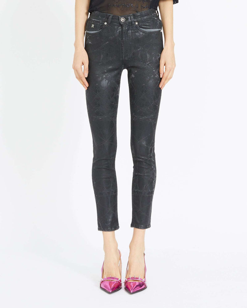 jeans slim con pattern tone sur ton Jeans