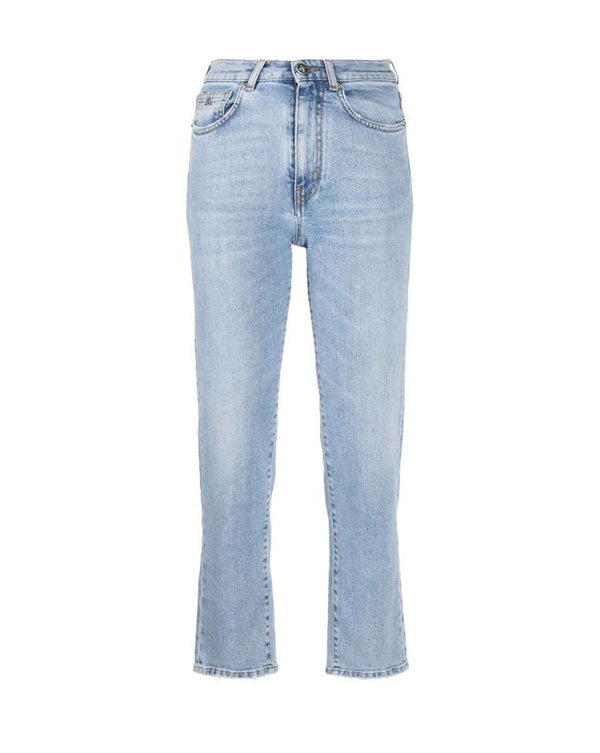 Jeans slim con stampa sul retro