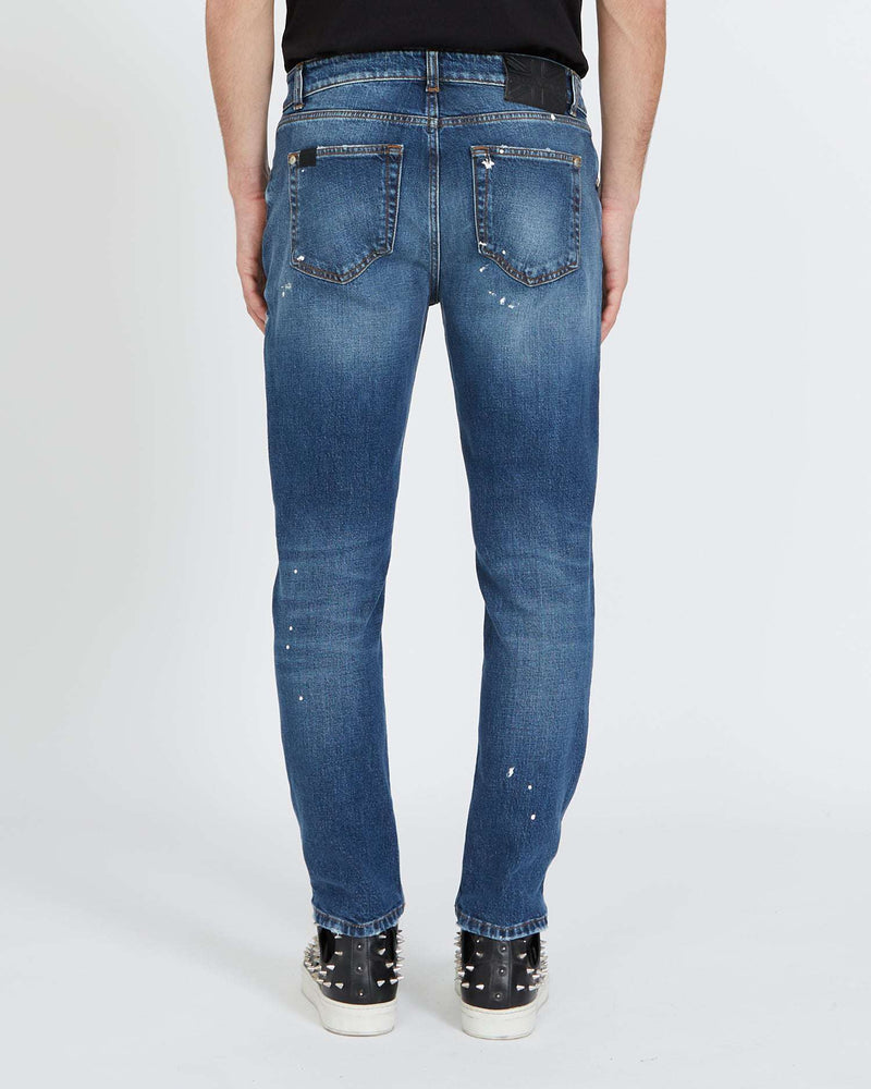 jeans slim con strappi sul davanti Jeans