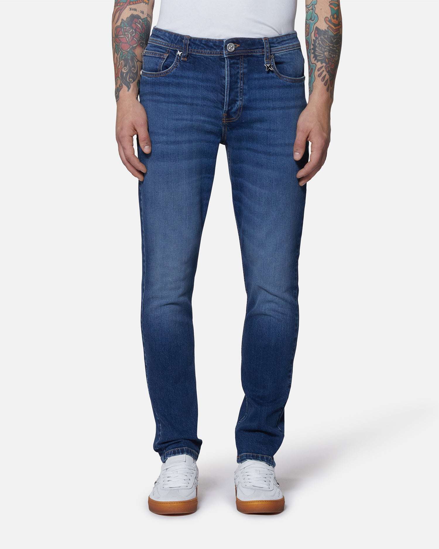 Jeans slim fit a cinque tasche con lavaggio leggero Jeans