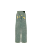 Jeans super baggy in blu chiaro con lettering "RICH" Jeans