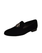 Black loafer with JR Scarpa logo