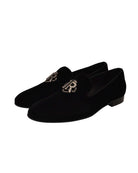 Black loafer with JR Scarpa logo