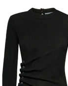 Long Sleeve Shirt with Side Gathering – Modern Elegance T-Shirt