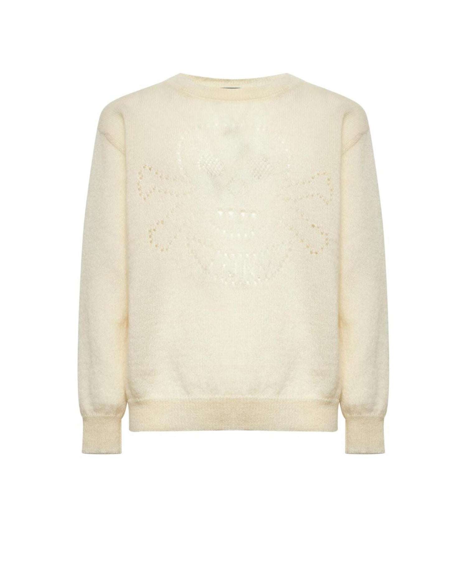 Maglione Girocollo con Motivo Maglia