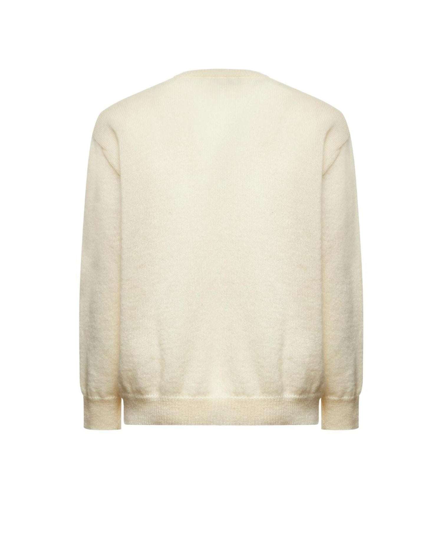 Maglione Girocollo con Motivo Maglia