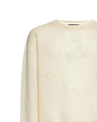 Maglione Girocollo con Motivo Maglia