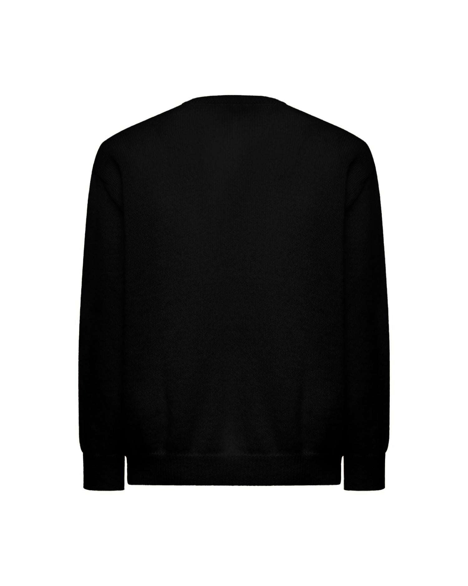 Maglione Girocollo con Motivo Maglia