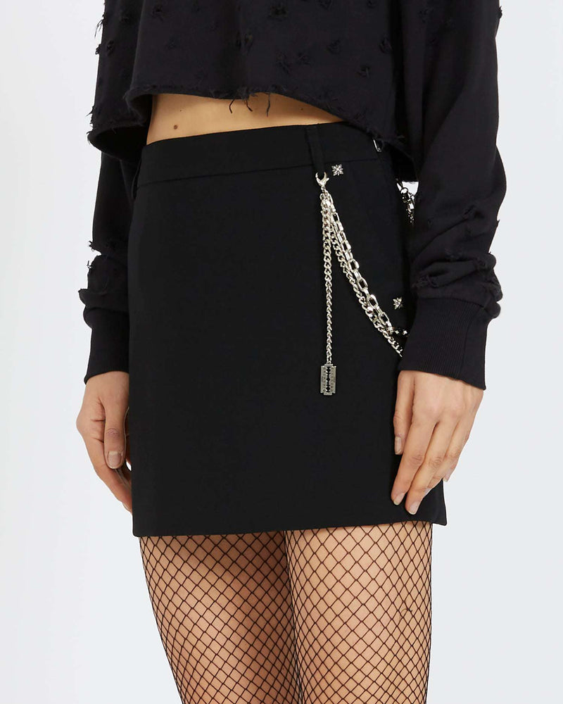 Miniskirt with chain