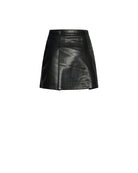 Mini skirt with logo belt and essential cut. Skirt