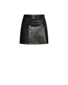 Mini skirt with logo belt and essential cut. Skirt