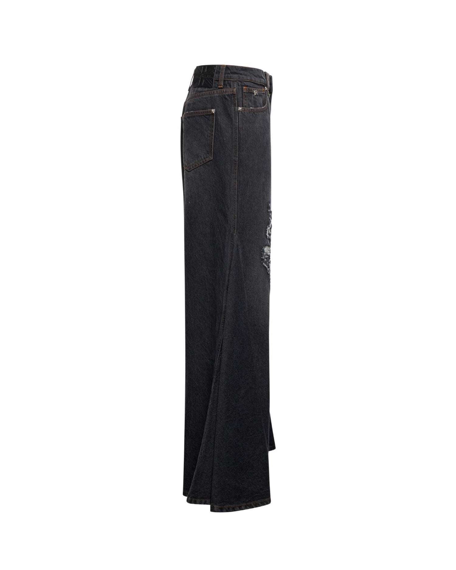 Pantalone a Gamba Ampia Jeans