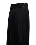 Pantalone nero con pannello effetto gonna Pantaloni