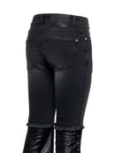 Pantalone Svasato con Design Ibrido Jeans